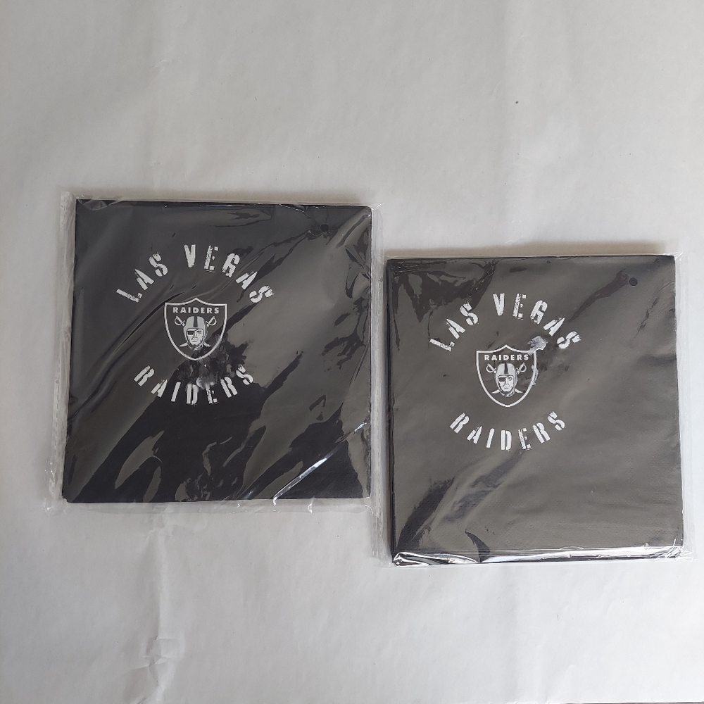 NFL Las Vegas Raiders Napkins 2-16Pk NWT
